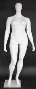 6ft Female Plus Sized Egghead Mannequin