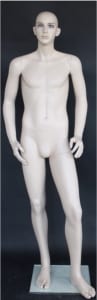 Realistic Fleshtone Male Mannequin With Blue Eyes
