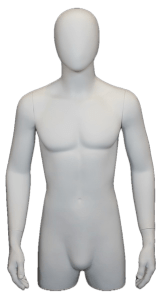 AF-242 Abstract Male Mannequin Head Form with Ears – DisplayImporter