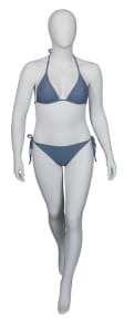 Matte White Plus Sized White Female Mannequin Walking Pose  from www.zingdisplay.com