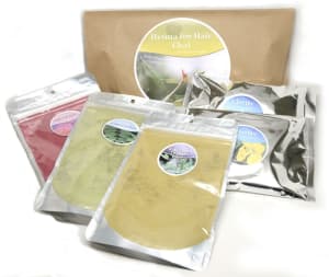 Ancient Sunrise Warm medium to dark blonde hair color from Mehandi.com