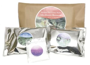 photo of Henna for Gray Hair Medium Brown kit