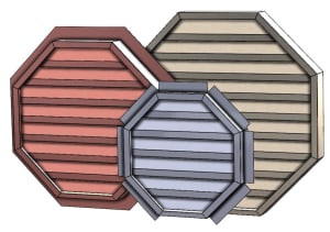 OCTAGONAL LOUVERS
