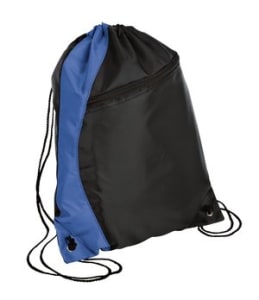drawstring backpack royal/black