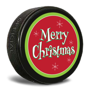 merry christmasCustom Printed Pucks
