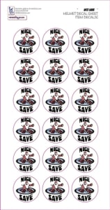 These are stickers that can be placed on a sport helmet. Most often they are used as recognition to players for their participation in a game, scoring a goal or assisting.