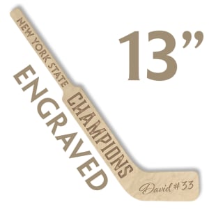 custom engraved goalie stick 13"