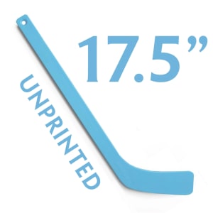 unprinted Light blue mini hockey sticks made by ministixx. Ministicks.com is the premier retailer of ministixx.