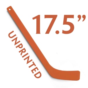 Unprinted orange mini hockey sticks made by ministixx. Ministicks.com is the premier retailer of ministixx.