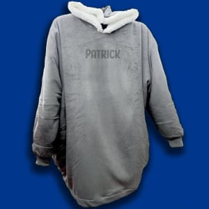 personalized wearable sherpa blanket