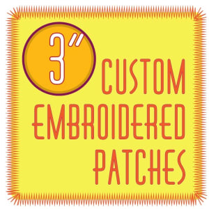 custom patches 3.0" embroidered custom embroidered patches 3.0"