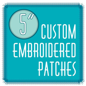 custom patches 5.0" embroidered custom embroidered patches 5.0"