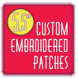 custom patches 5.5" embroidered custom embroidered patches 5.5"