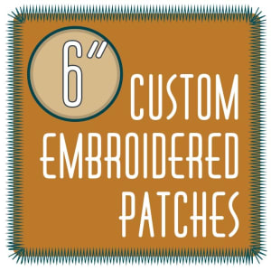 custom patches 6.0" embroidered custom embroidered patches 6.0"