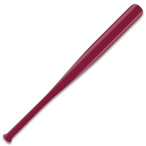 This is an 18" red mini baseball bat