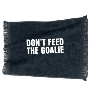 don't feed the goalie skate towel