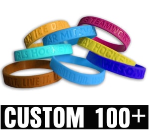 Custom Wristbands 100+