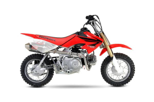 Yoshimura Honda XR50 (00-03) RS-2 Stainless Full Exhaust, w/ Carbon Fiber Muffler