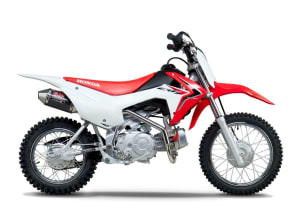 Yoshimura CRF110F 13-18 RS-2 Stainless Full Exhaust, w/ Carbon Fiber Muffler