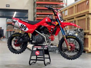 Yoshimura CRF110F 19-24 RS-9T Stainless Full Exhaust, w/ Stainless Muffler