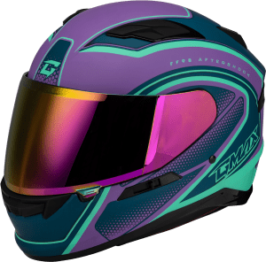GMAX FF-98 AFTERSHOCK HELMET MATTE PURPLE/BLUE
