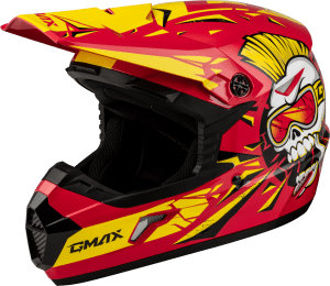 GMAX YOUTH MX-46Y UNSTABLE HELMET RED/YELLOW