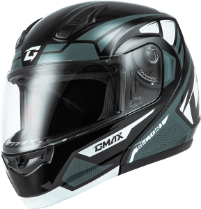 GMAX MD-04 SECTOR HELMET BLACK/SILVER