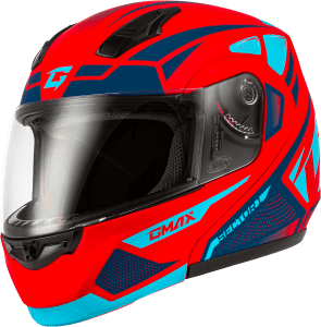 GMAX MD-04 SECTOR HELMET MATTE RED/BLUE 