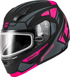 GMAX MD-04S SECTOR SNOW HELMET MATTE BLACK/PINK