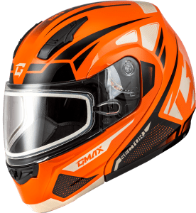 GMAX MD-04S SECTOR SNOW HELMET ORANGE/BLACK