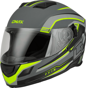 GMAX FF-18 DRIFT HELMET MATTE GREY/HI-VIZ
