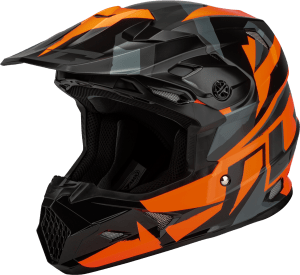 GMAX MX-96 SPLINTER HELMET BLACK/ORANGE