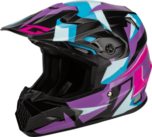GMAX MX-96 SPLINTER HELMET BLACK/PURPLE/BLUE