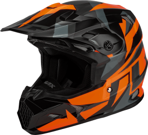 GMAX MX-96S SPLINTER HELMET BLACK/ORANGE
