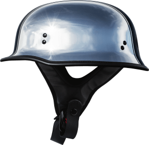 HIGHWAY 21 9MM GERMAN BEANIE HELMET CHROME