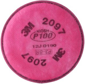 3M P100 Filter with Nuisance Level Organic Vapor Relief