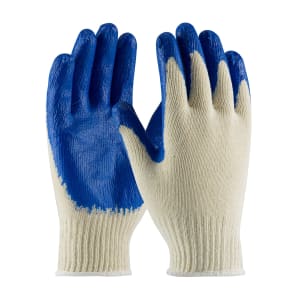 Blue Latex Dipped String Knit