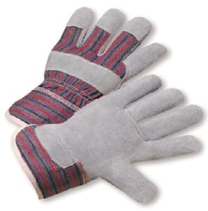 Leather Palm Gloves with Cuff