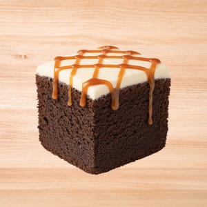 A decadent gluten-free salted caramel mini cake with a soft, moist crumb and balanced sweet-salty finish.