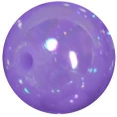 12mm Neon Lavender AB Finish Miracle Acrylic Bubblegum Beads