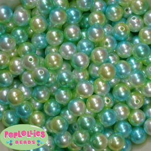 12mm Under the Sea Multi Faux Pearl Acrylic Bead  sold in packages of 40 beads
