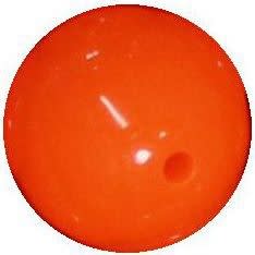 14mm Neon Orange Acrylic Bubblegum beads