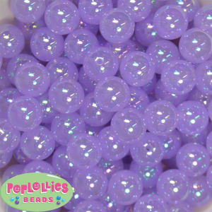 16mm Lavender Bubble Acrylic Bubblegum Beads