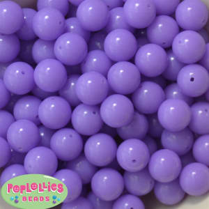 16mm Neon Lavender Bubblegum Beads