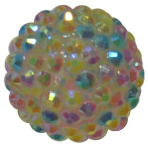 22mm Mystic Confetti Rhinestone Bead