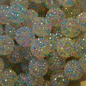 22mm Mystic Confetti Rhinestone Bead