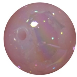 20mm Pale Pink Shiny AB Bubble Style Acrylic Gumball Bead