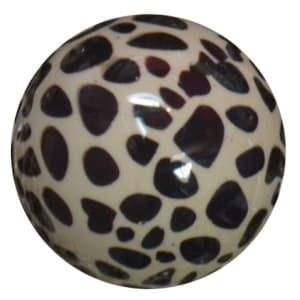 20mm Dalmatian Print Pearl Bubblegum Beads