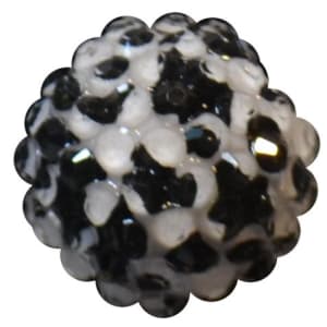 20mm Rhinestone Cow Bubblegum Beads