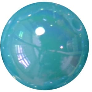 20mm Neon Sky Blue Miracle AB Acrylic Bubblegum Beads